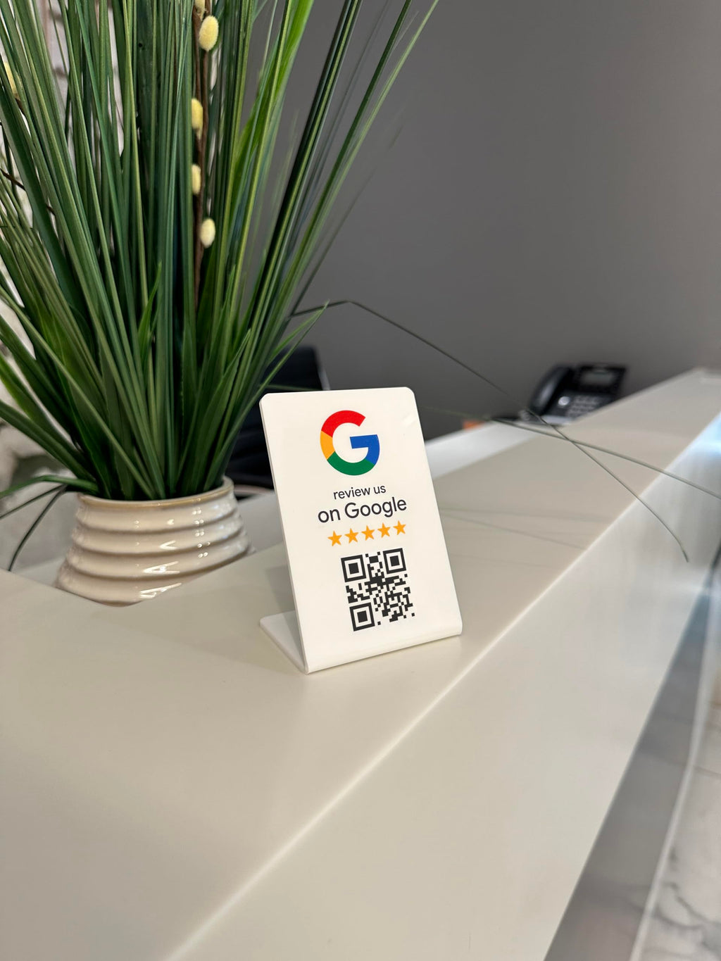 Google Review Card NFC station table NFC
